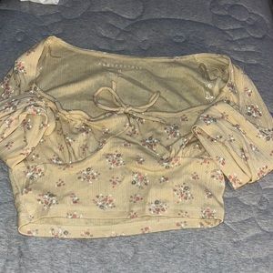 Flower cropped top